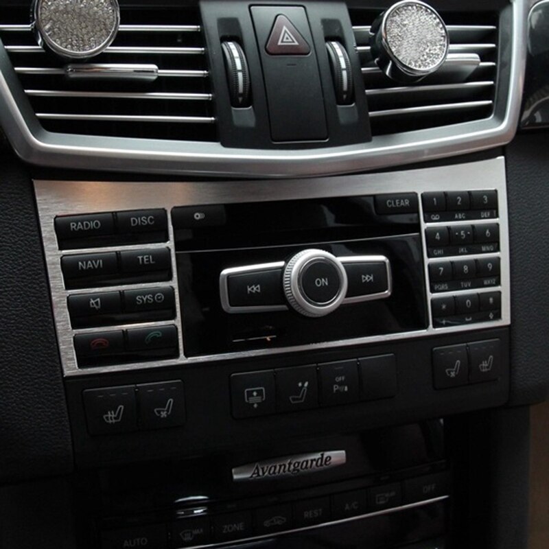 Auto Interior Center Console Button Panel Switch Panel Decorative Cover Trim For Mercedes Benz W212 E Class