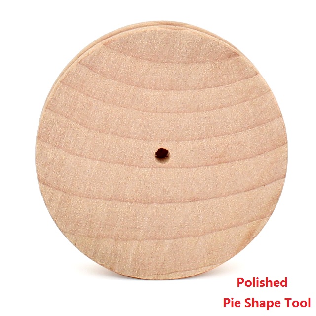 De cuero pulido impermeable herramienta Multi-Tamaño de madera maciza Leathercraft del borde pulidora para Borde de cuero de punta de herramienta pulidora: pie shaped tool