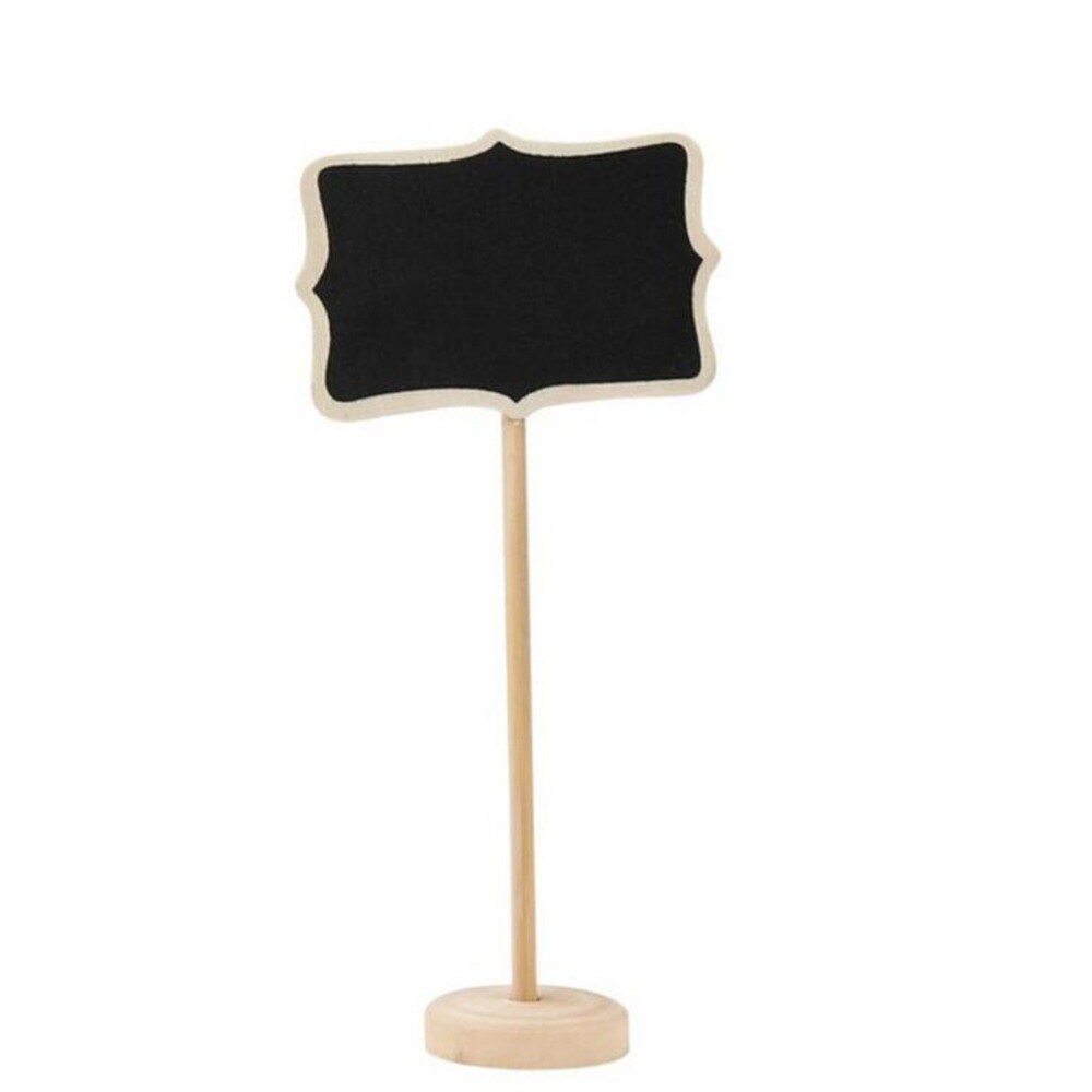 10 pçs quadro negro de madeira mini madeira mensagem placa de aviso mesa festa casamento decoração escrever informações