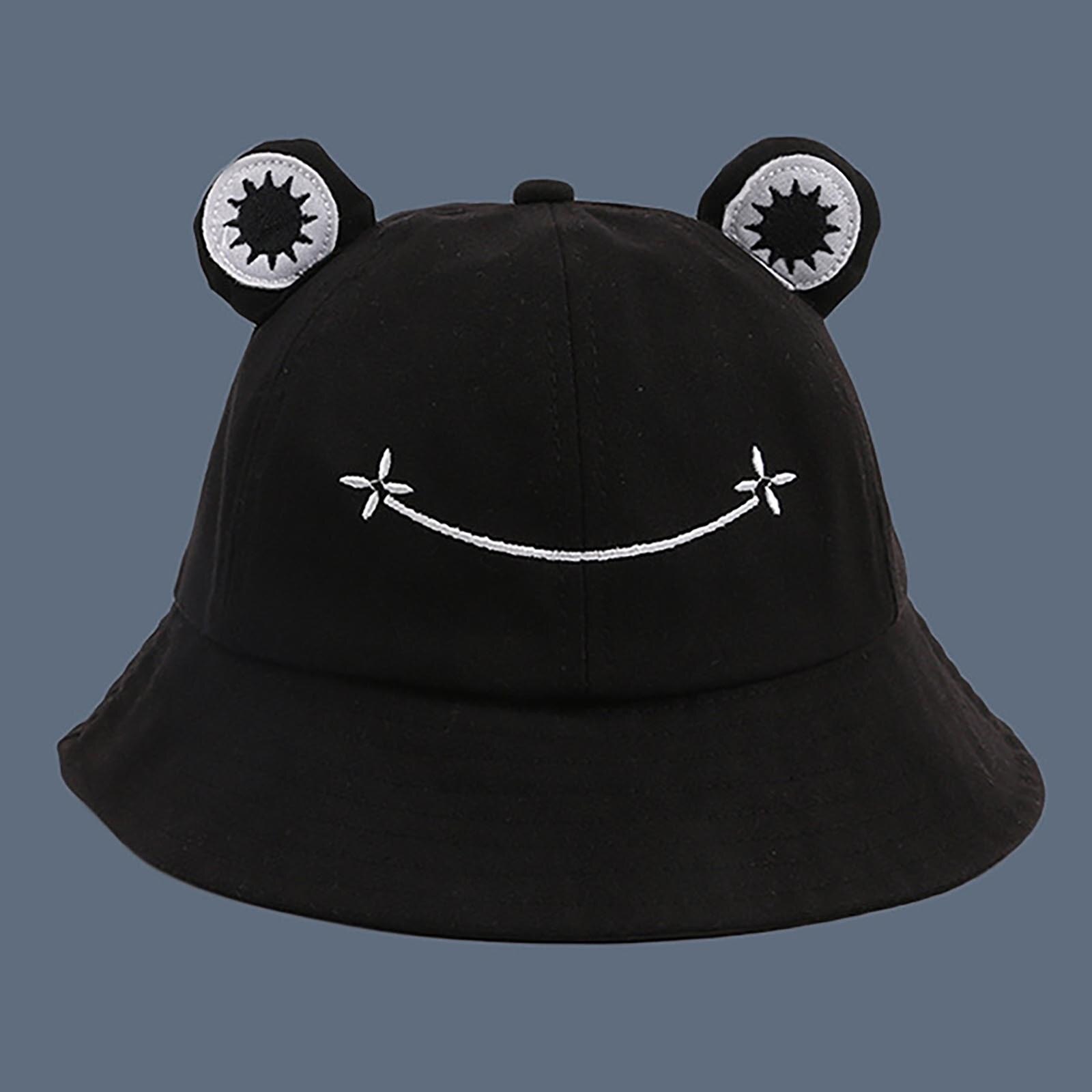 Girls Cute Frogs Hats Winter Cute Animal Hiking Beach Fishing Cap Hats Photography Bucket Hat Comfortable Photography Headdress