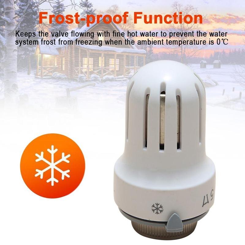 Thermostatic Control Valve Wax Sensor Temperature Control Regulate Tool Valve Heating Radiator Head P0R7