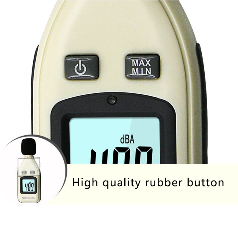 Digital Sound Level Meter 30-130dB Decibel Meter Noise Volume Monitoring Detector