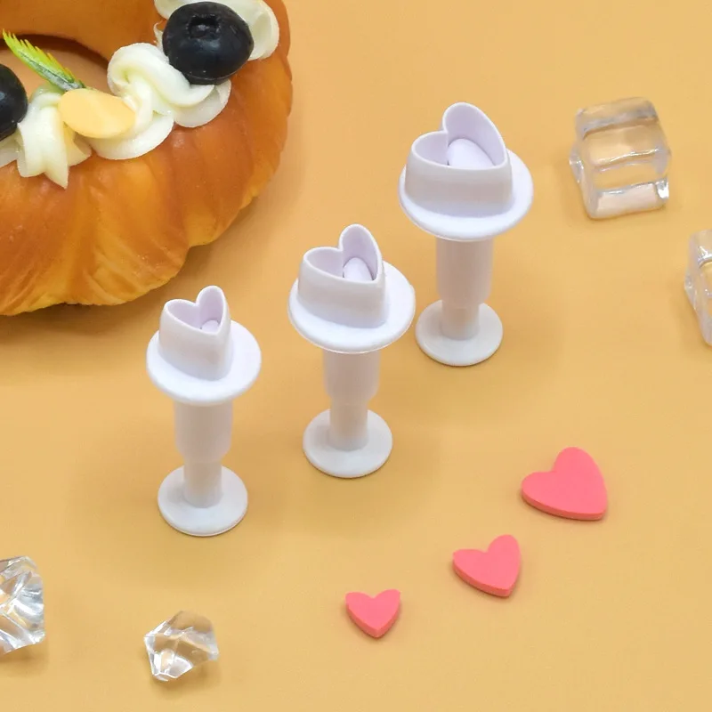 Herramientas para hornear, troquel de corte de plástico con impresión, modelado básico, geometría, prensado, galleta, Fondant, molde para pastel, suministros de cocina: Azul cielo