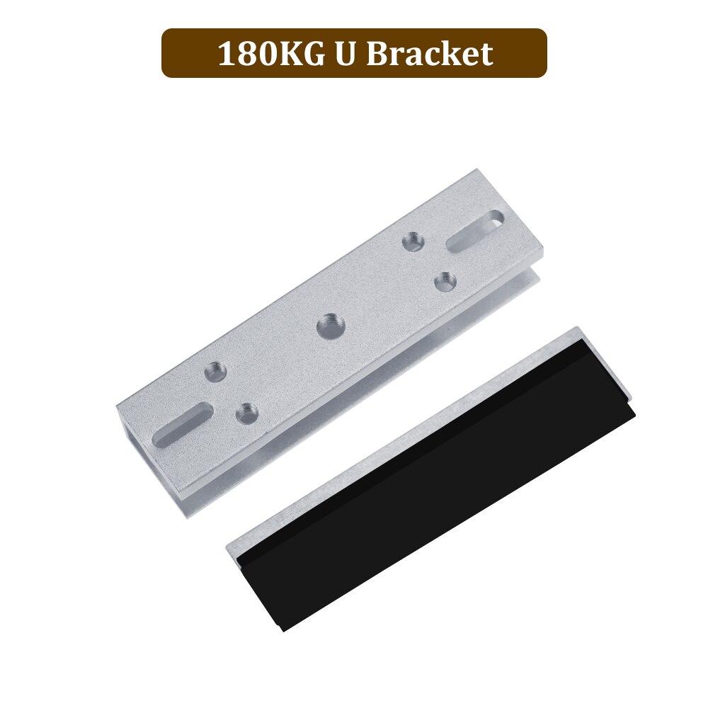 180kg/280kg Magnetic lock U /L / LZ shape bracket 350lbs/600lbs frameless glass door for Access Control Security lock System: 180KG-U