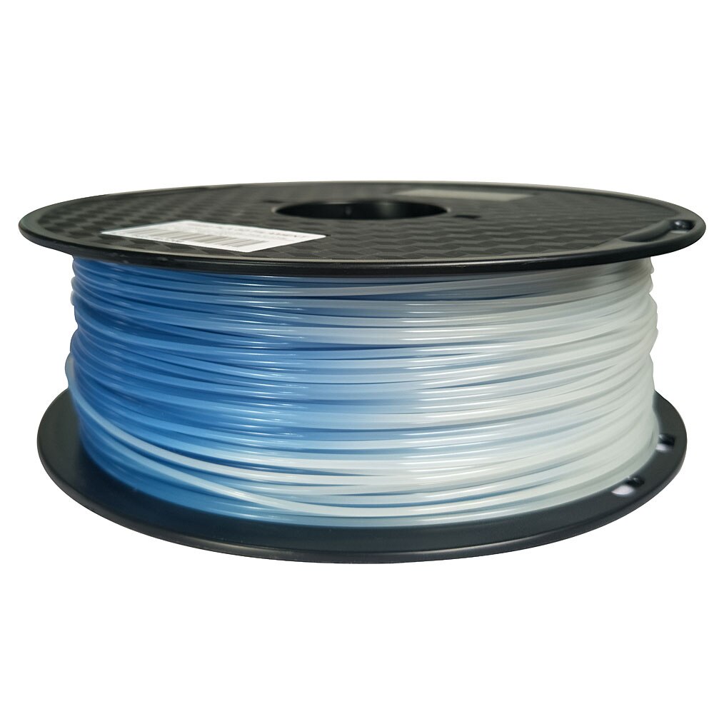 3d printer filament color change pla 1.75mm 1kg blue red purple voilet green to white changing filament printing materials