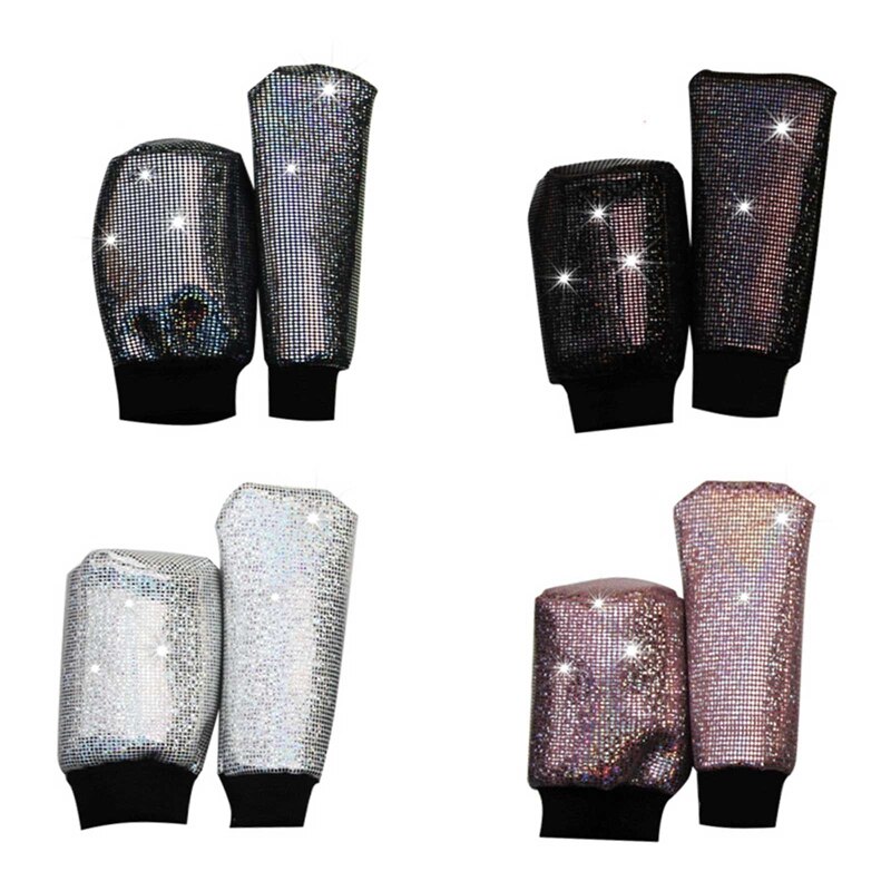 1 set diamant kristall bil växelkrage lock glitter strass auto shifter handbroms dekorationer interiörtillbehör