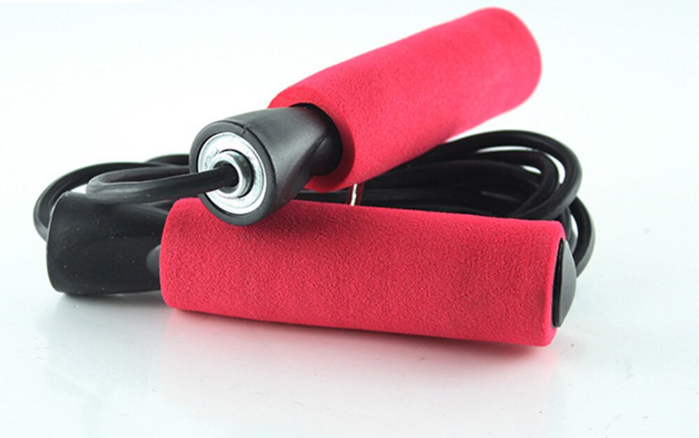 Velocidad saltar la cuerda de Fitness deportes formación Comba ajustable ejercicio para perder peso gimnasio Fitness equipamiento de Crossfit: Rojo