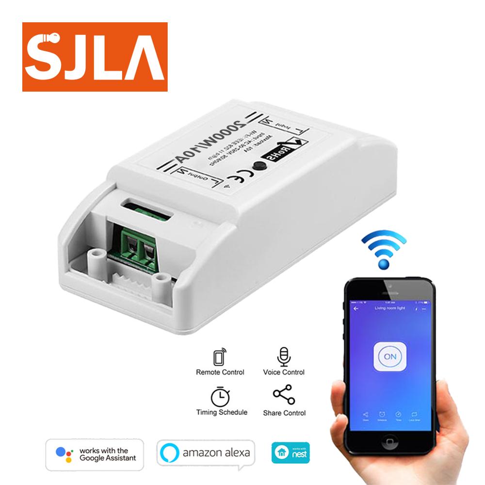 Timer Voice Control Wifi Smart Switch Remote IOS Android APP Led Lamp Wireless Timer Light Switch Intelligent Universal DIY 10A