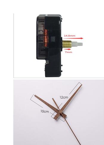 Quartz ur bevægelse mekanisme med krog diy reparation dele dele + træ visere: F