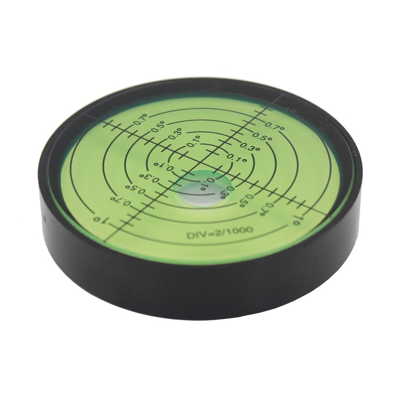 Haccury høj præcision metal cirkulært niveau boble vaterpas boble grøn diameter 60mm højde 12mm
