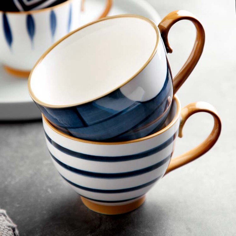Tazas grandes de cerveza y agua de 480ml, taza de café de cerámica creativa, tazas de té y jugo, taza de leche para desayuno, al por mayor