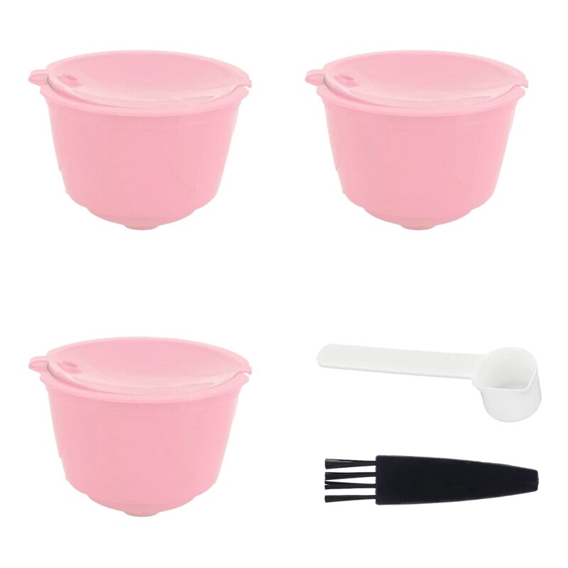 FOXNSK Herbruikbare capsule-adapter voor Dolce Gusto, navulbare koffiecapsules-adapter, koffiecapsules, converter, ondersteuning voor vullen koffiepoeder, compatibel met Piccolo XS/Genio S/EDG 305/EDG