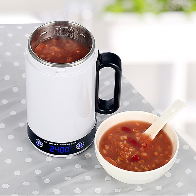 Mini Hervidor eléctrico portátil, calentador de agua , calentador térmico, taza para tetera de viaje, calentador de leche, cocedor de gachas vaso saludable
