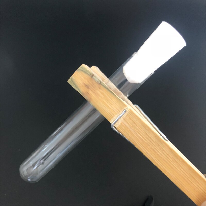 Tubo de ensayo de vidrio inferior en forma de U con tapón de gel de sílice, tubo de vidrio de laboratorio con tapa, 15x100mm, 50 unids/paquete