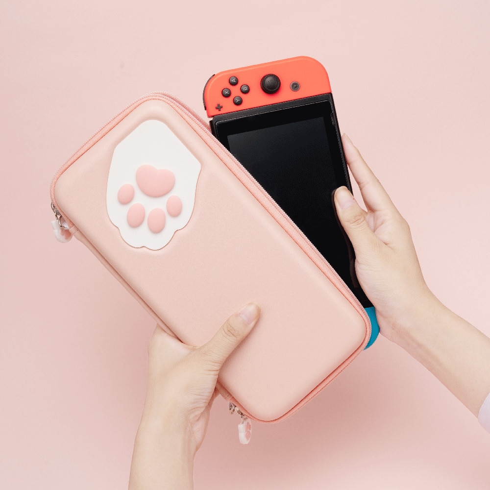 Funda de silicona para Nintendo Switch Lite, bolsa de almacenamiento CP con garra de gato, carcasa dura, accesorios para consola de juegos