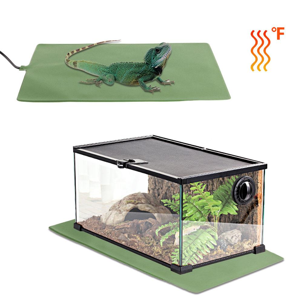 Almohadilla térmica para reptiles, almohadilla térmica impermeable para mascotas, alfombrilla aislante para plántulas, Material de PVC, equipo de Control de temperatura
