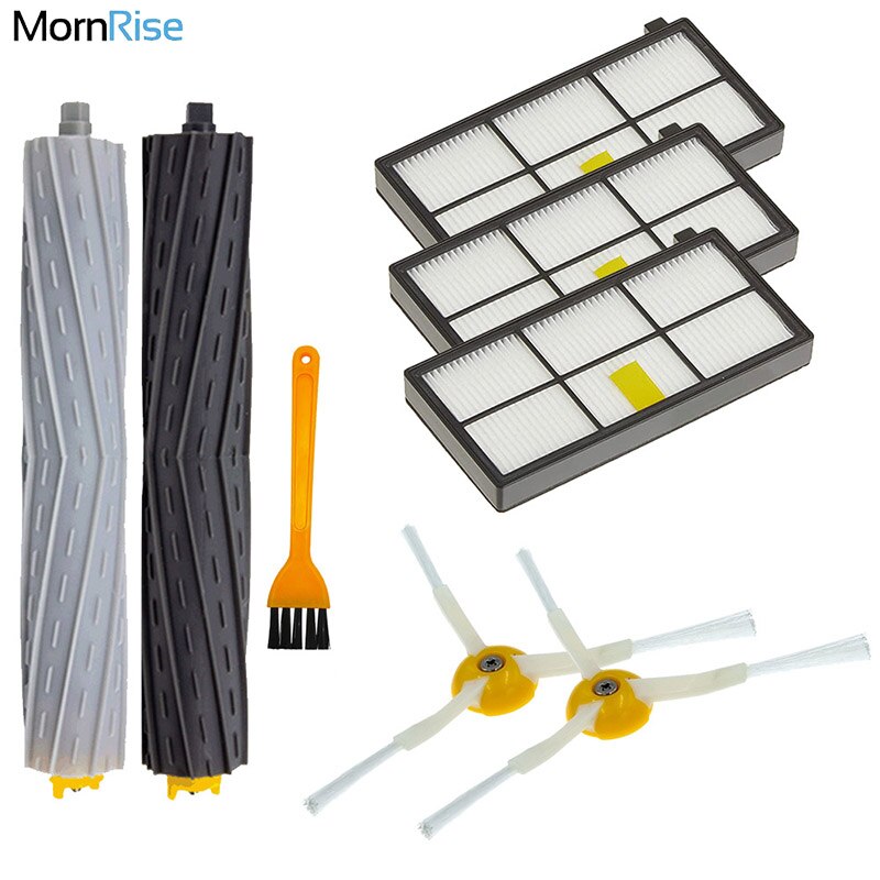 Para iRobot Roomba 960 900 891 800 Series accesorios repuestos Kit de reposición de aspiradora Cepillo Lateral de goma filtro HEPA