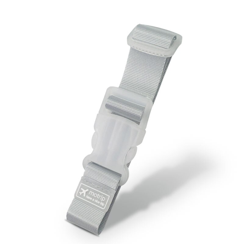 Justerbare nylon bagageremme bagage tilbehør hængende spænde stropper kuffert taske stropper binde bælte bagage spænde lås: Grå