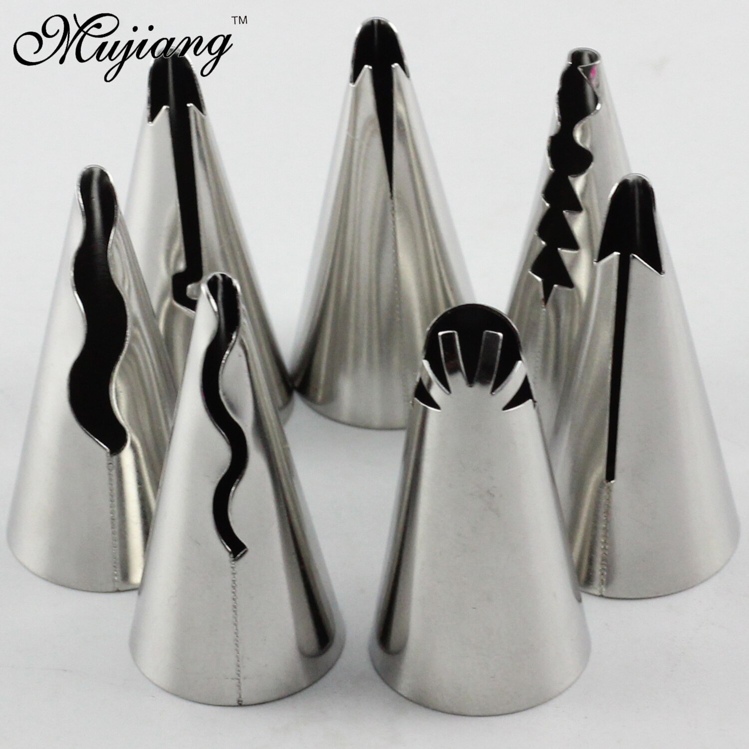 Mujiang 17Pcs Russische Sferische Bal Icing Piping Nozzles Koreaanse Stijl Pastry Tips Rvs Cake Dessert Decoreren Gereedschappen