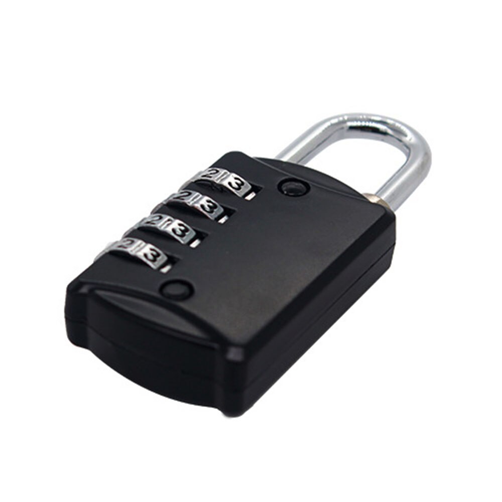 Resettable 4 Digit Combination Mini Lock Travel Luggage Suitcase Bag Weatherproof Protection Padlock Outdoor Safely Code Lock