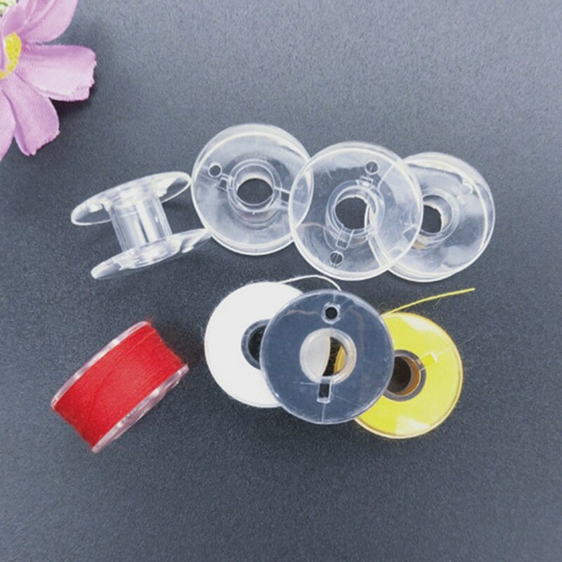 5Pcs Pre-wound Bobbins Thread Spools Sewing Machine Bobbins Embroidery Prewound Thread kit Sewing Accessories