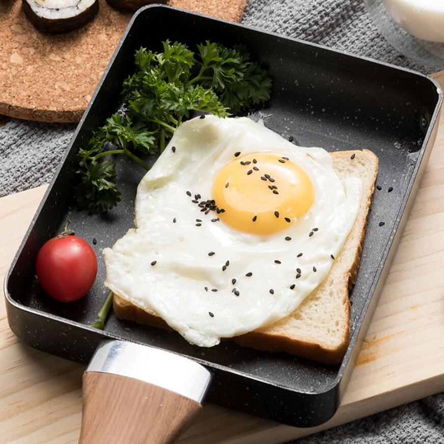 Aleación japonesa de aluminio Tamagoyaki sartén para tortilla antiadherente sartén freír huevo recipiente de panqueque utensilios de cocina tortilla Waffles
