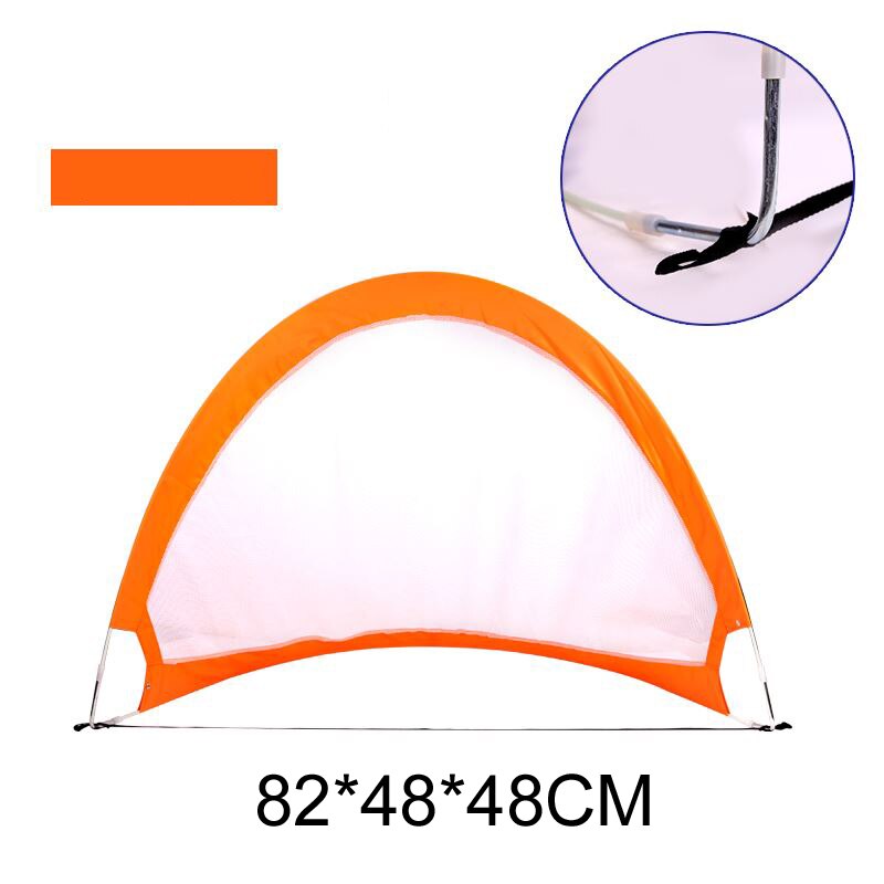 Jeu de plein air Football Football but Net pliant formation porte filet tente enfants Sport intérieur jouet: Orange