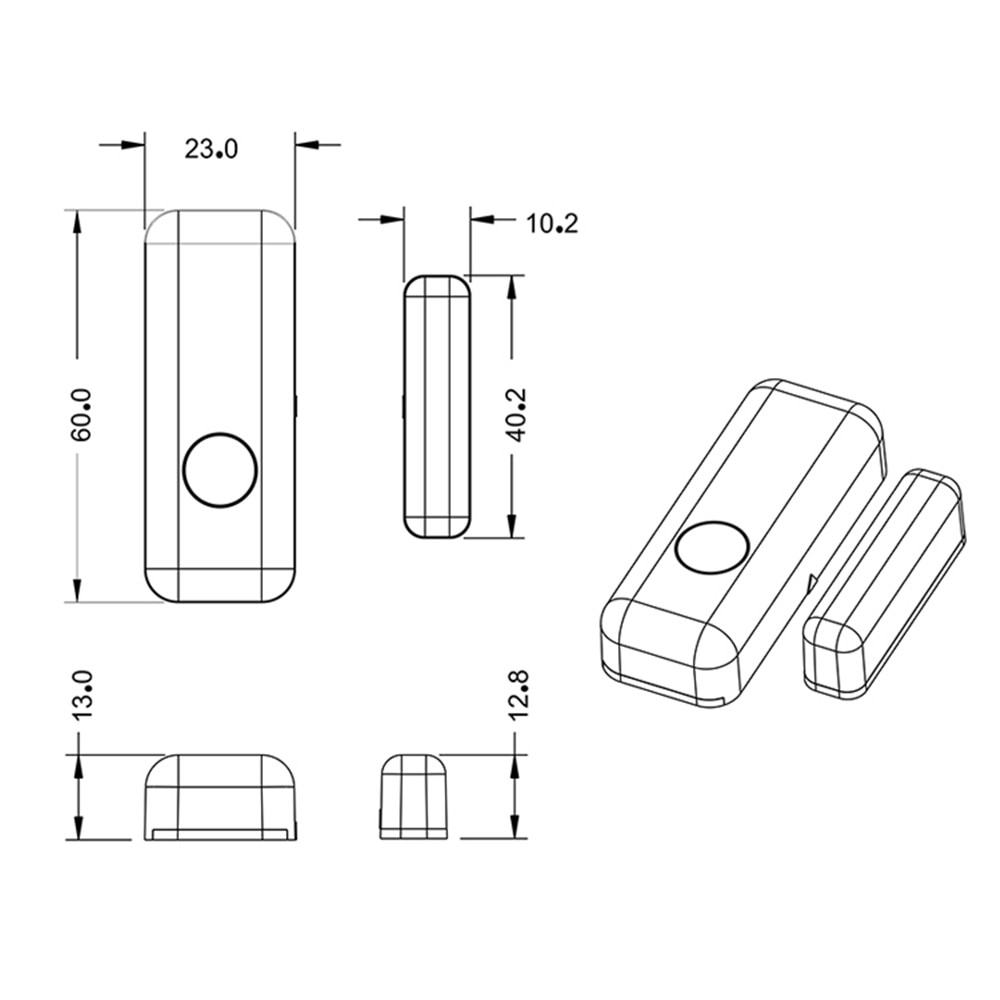PGST sensore porta finestra per sistema di allarme 433MHz PG103 allarmi di notifica App allarme domestico Wireless