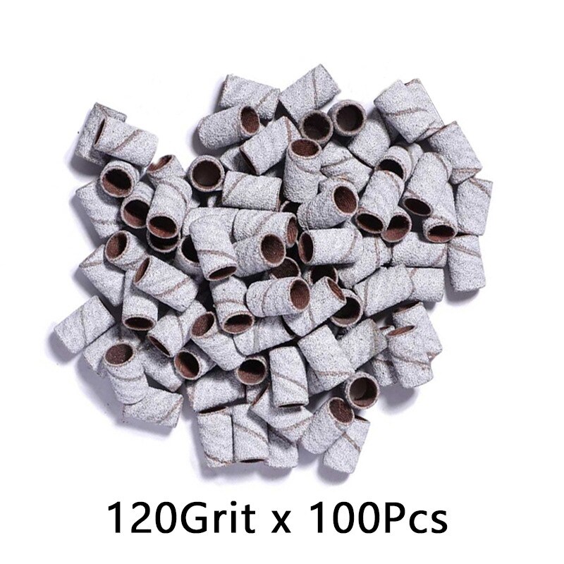 120#240# Machine Nail Drill Bits Zebra Sanding Bands Foot Care Polishing Manicure Gel Polish Remover Replacement Tools Cutter: Beige