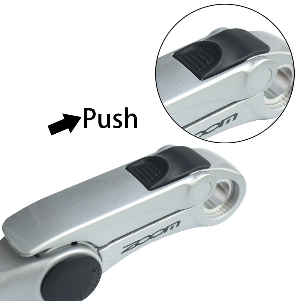 ZOOM MTB Mountain Road Bike Long quill stem 25.4mm fork clamp diameter Quick Release QR adjust hybrid bike Handlebar stem Rise