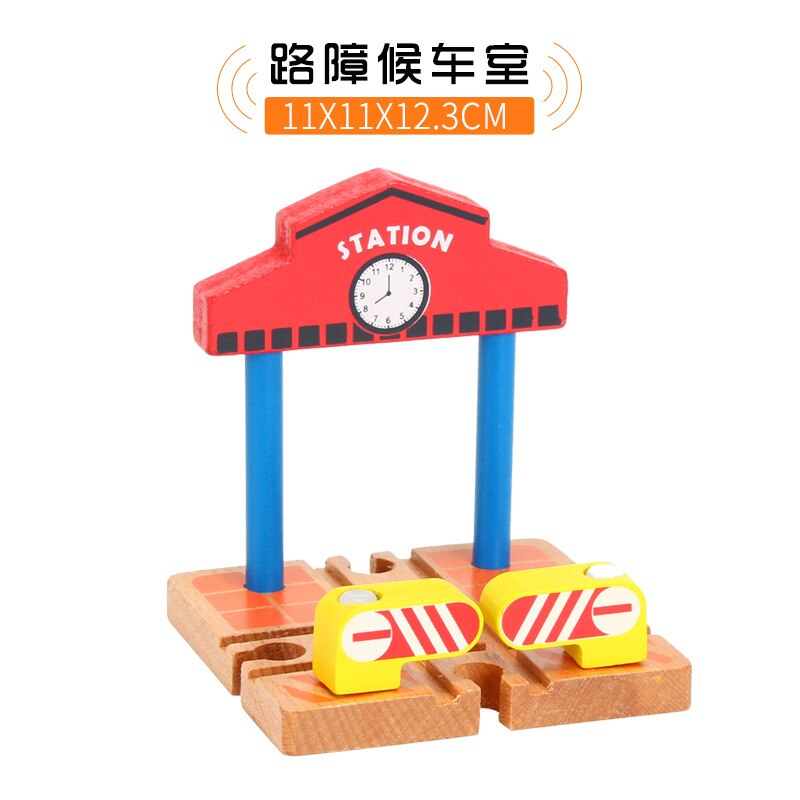 Houten Scène Spoor Accessoires Compatibel Met Magnetische Trein Bulk Spoor Accessoires Slagboom Spoor Scène: TTC37