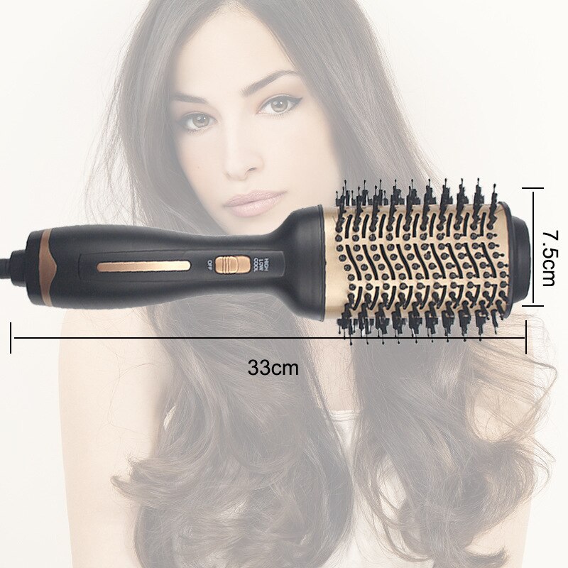Air brush hårfön borste hårfön volumizer anti-skållnings negativ jonisk plattång borste salong fön
