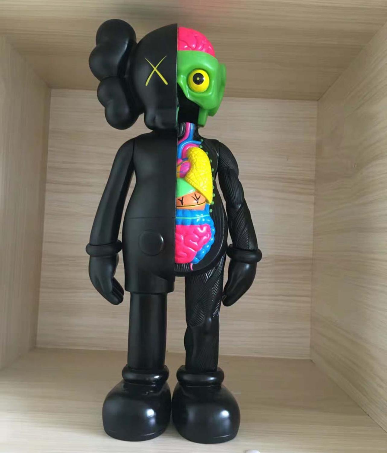 TOY DOLL POPULAR TOY DESKTOP DECORATION HOME DECORATION: Black 37cm