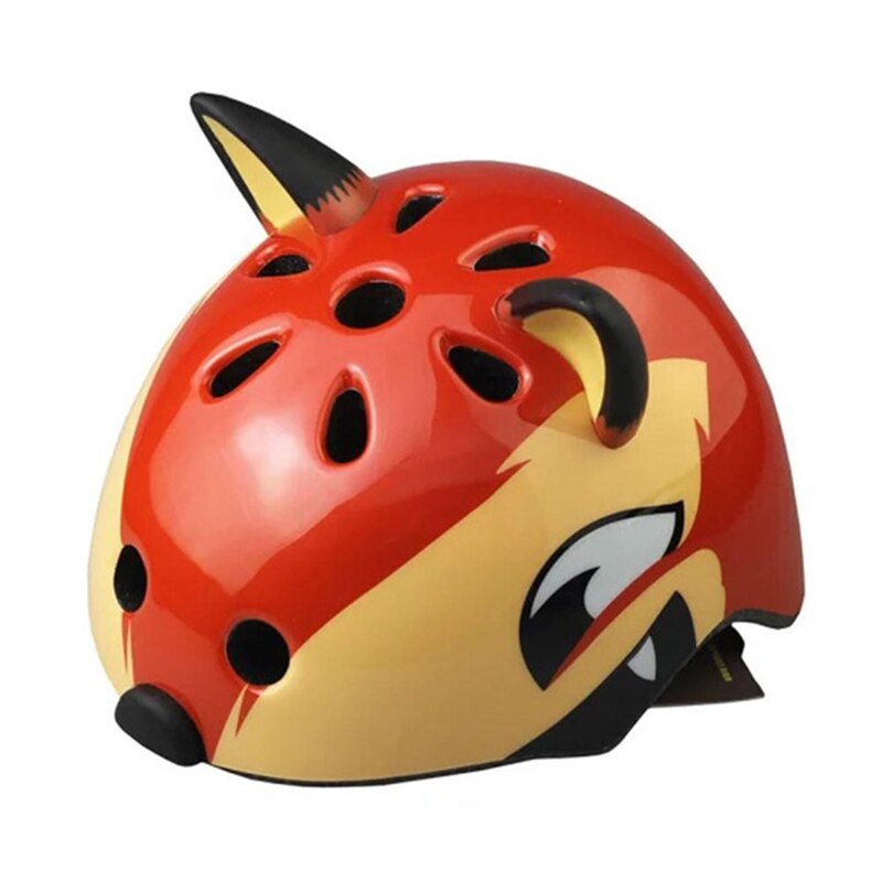 GOPLUS Kid Safety Bike Helmets High Density PC Cartoon Skating Child Cycling Riding Kids Bicycle Helmets Skiing Safety Helmet: fox / S