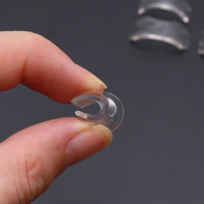 Ajustador de silicona Invisible transparente para anillo, 8 tamaños, anillos sueltos, reductor