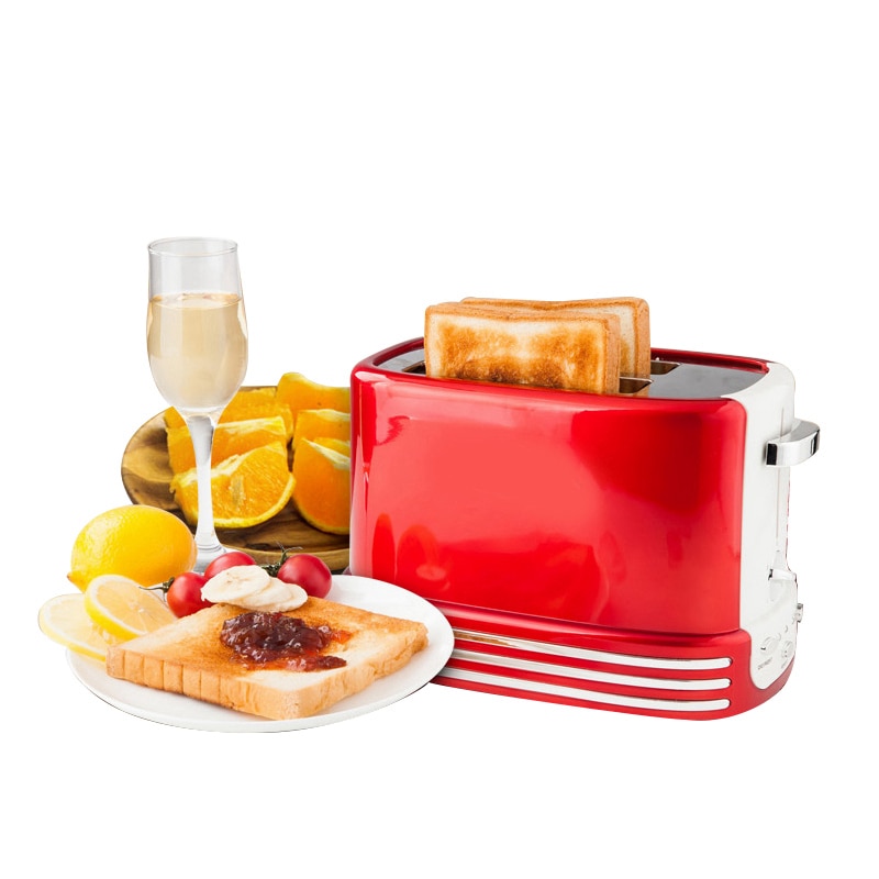 Electric Toaster oven 2 slices stainless steel Bread toast baking machine automatic bake grill sandwich breakfast home appliance