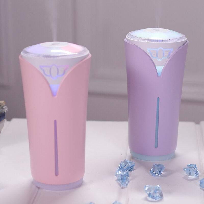 Humidificateur coloré USB | Mini diffuseur d'huiles essentielles, purificateur d'air, pour voiture, bureau et maison