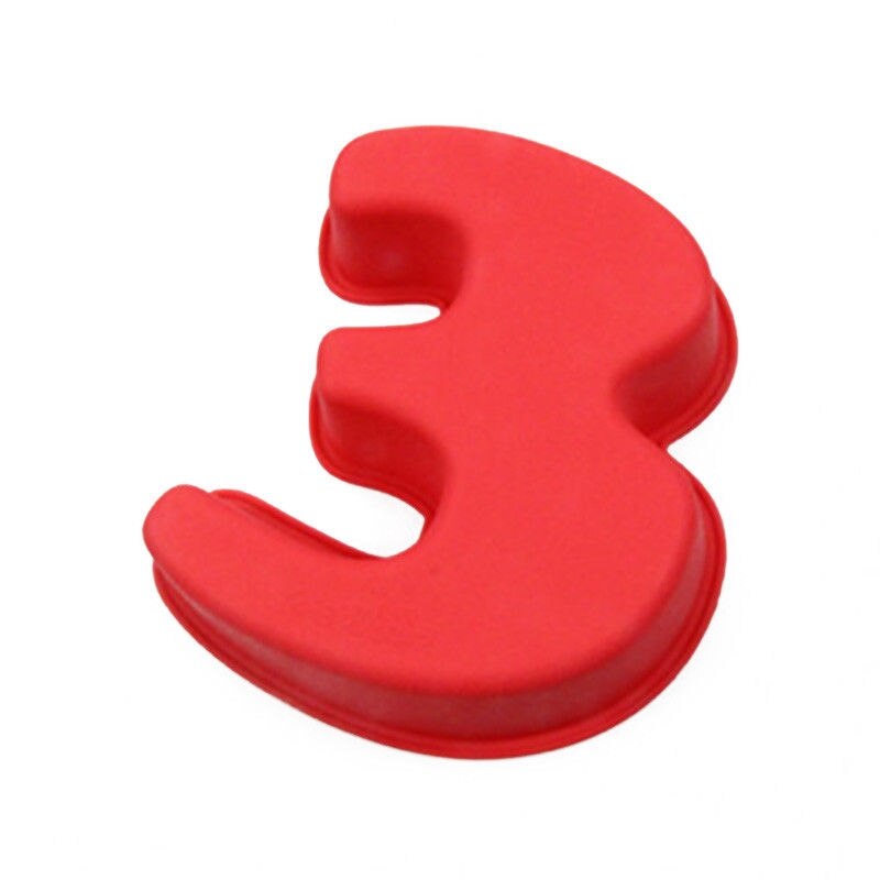 Large Silicone Number Cake Tin Mould Birthday Anniversary1##: 3