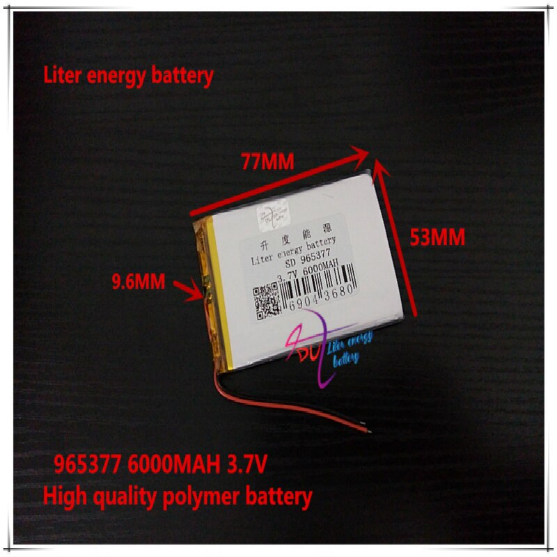 Batterie Rechargeable Li-Ion 3.7V 1250mAh – Format 682052, Pour Projets DIY