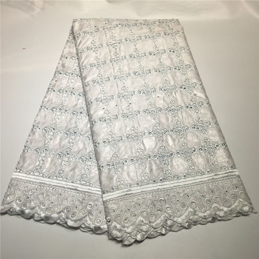 African Bazin Riche Fabric Guinea Brocade Bazin Brode Lace Fabric Embroidery Swiss voile Lace Fabric 5Yards