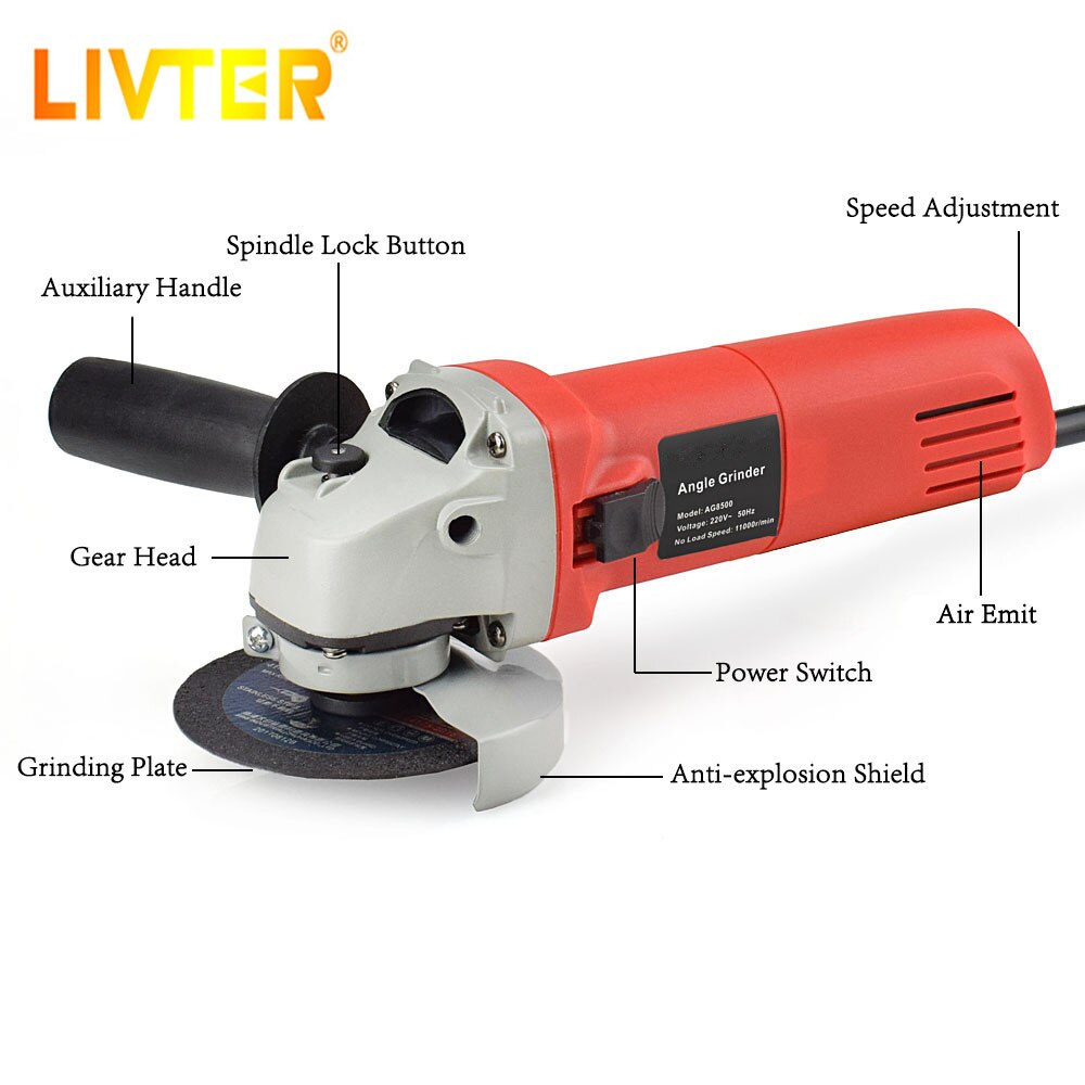 LIVTER Grinding Disc 7000RPM Reversible angle grinder