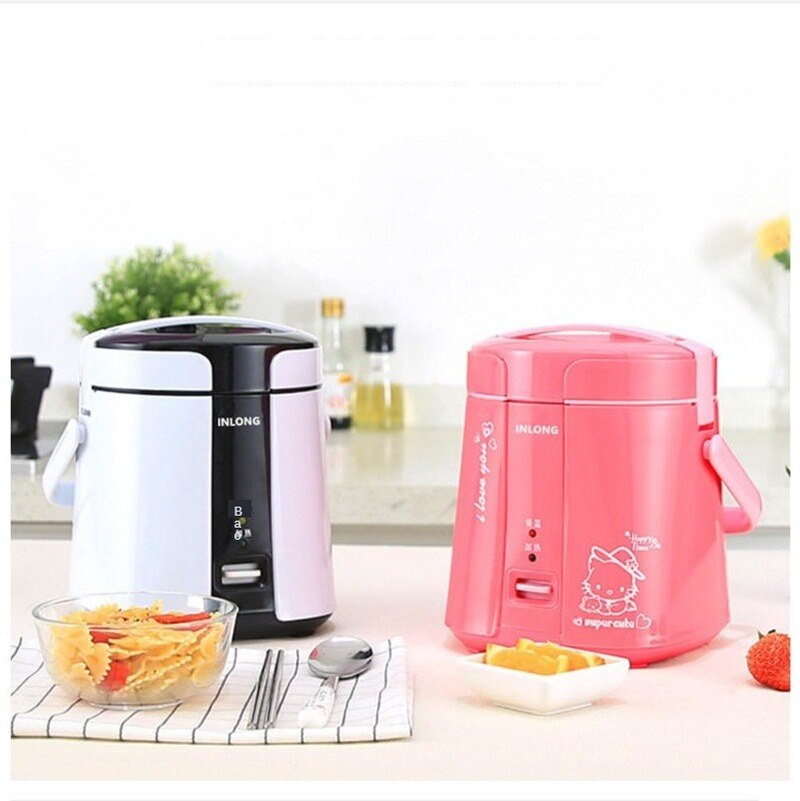 Multifunksjonell riskoker bærbar husholdnings riskoker non-stick panne mini 1.2l liten riskoker