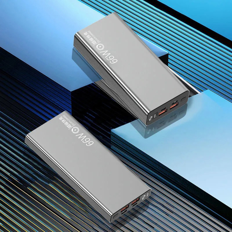 Banco de potência 20000mah 66w carga super rápida para xiaomi huawei iphone bateria externa carregador portátil bateria auxiliar powerbank