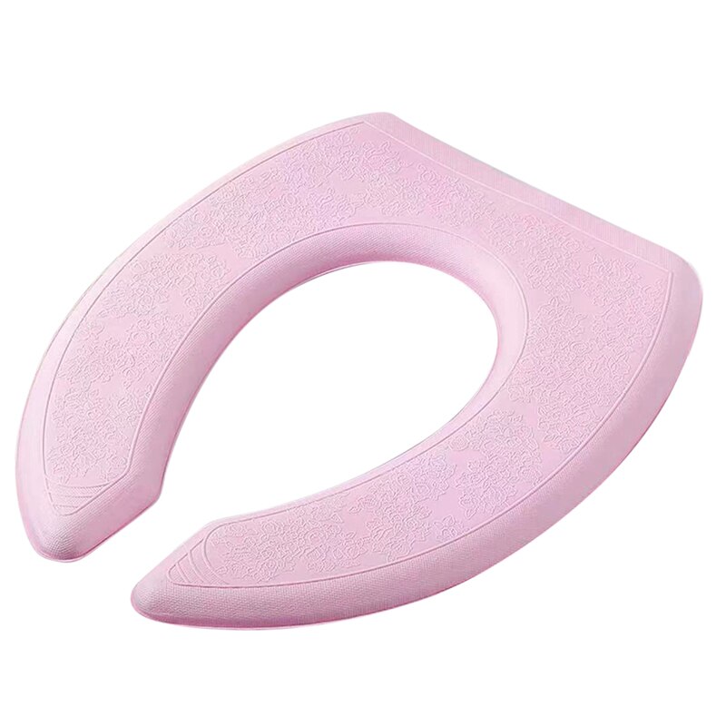 Badkamer Toilet Seat Cover Zachte Wc Plakken Toiletbril Pad Badkamer Warmer Seat Deksel Cover Pad Wc Closestool Warm Seat covers: Pink U