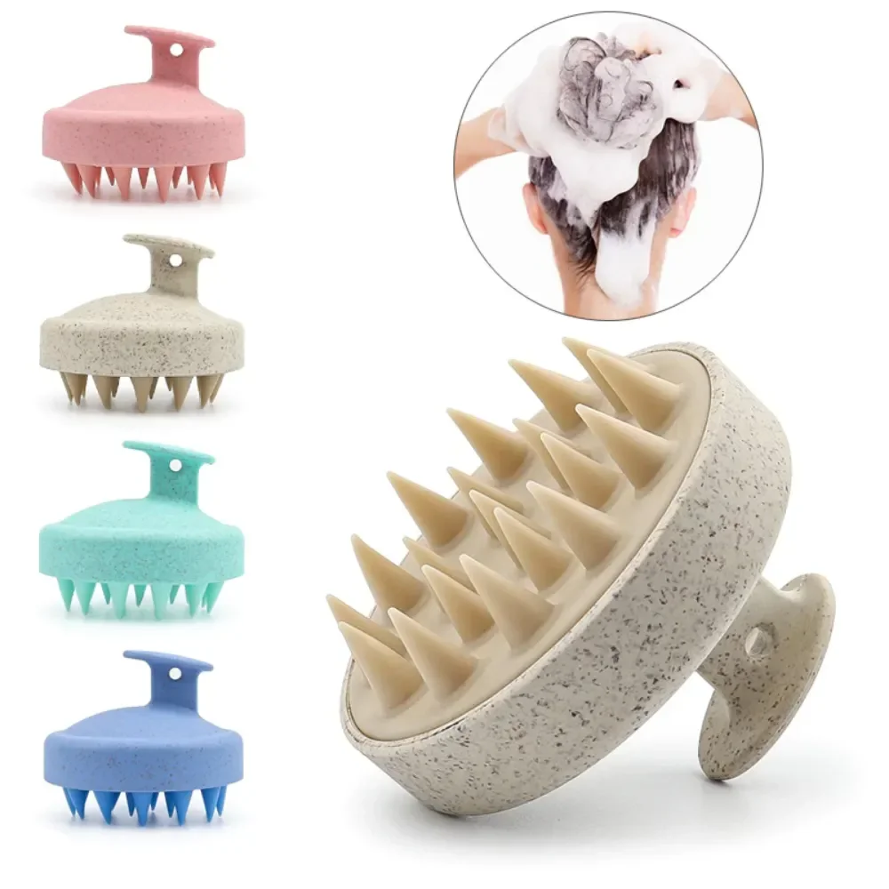 Brosse à shampoing en Silicone, peigne de Massage du cuir chevelu, peigne de lavage des cheveux, brosse de Massage corporel, brosse de bain-douche, outil de Salon de coiffure