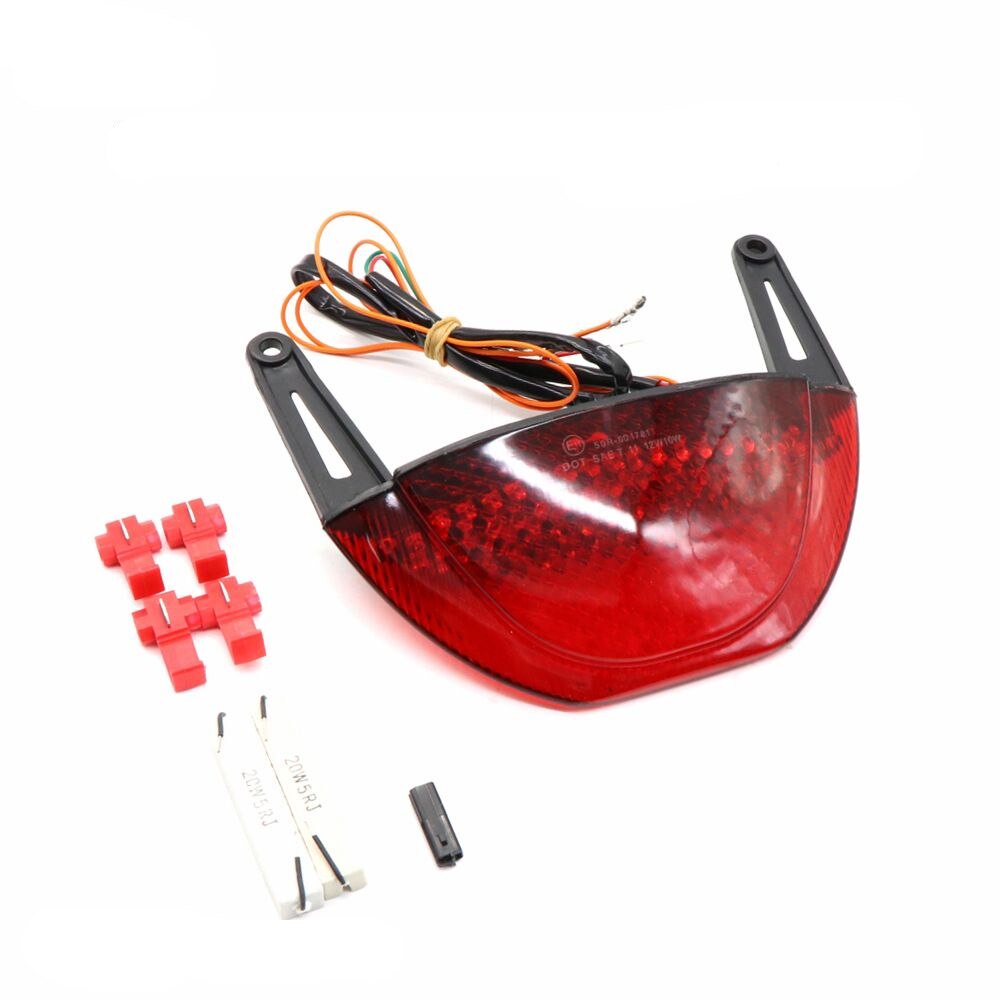 Setas e pisca de freio com luz led integrada, para honda cbr600rr, cbr 600 rr 2007, 2008, 2009, 2010, 2011 e 2012