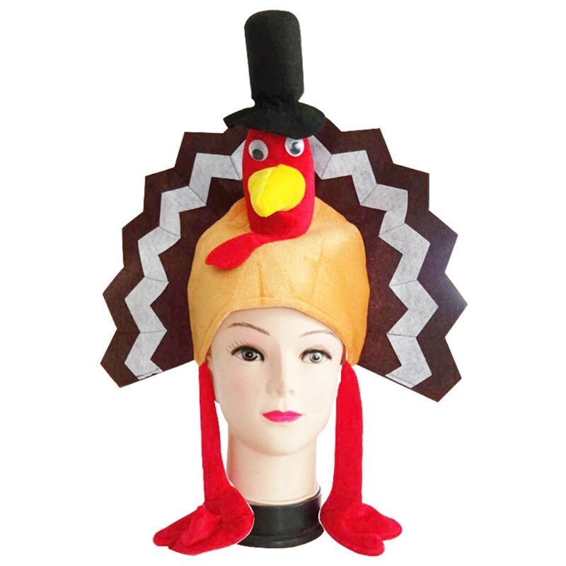 Thanksgiving Turkey Leg Hat for Christmas Thanksgiving Decoration Adult Carnival Hat Party Costumes Novelty Turkey Hats: 3