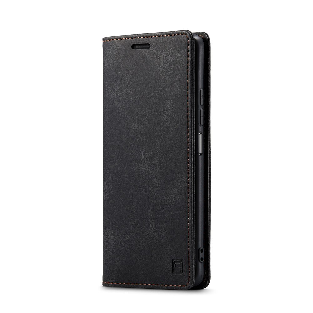 Samsung galaxy s21 5g caso carteira cartão magnético flip capa para galaxy s21 fe caso de telefone de couro luxo capa suporte: Galaxy S21 5G / Preto