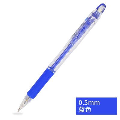 ZEBRA-lápiz de actividades de belleza auténtica, KRM-100-BL de 0,5mm, estilo clásico, bolígrafo Simple y transparente, punta retráctil, portalápices de goma: Azul