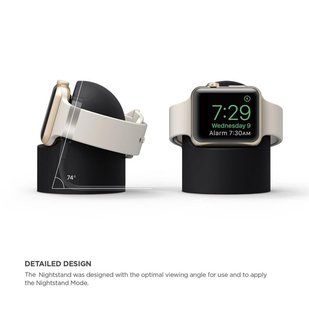 Bedste silikone til apple watch ladestandere dock holder til apple watch serie 5/4/3/2/1 44mm/42mm/40mm/38mm ur tilbehør